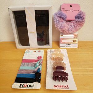 Scunci Ponytailers, Claw Hair Clips Bundle of 82pcs